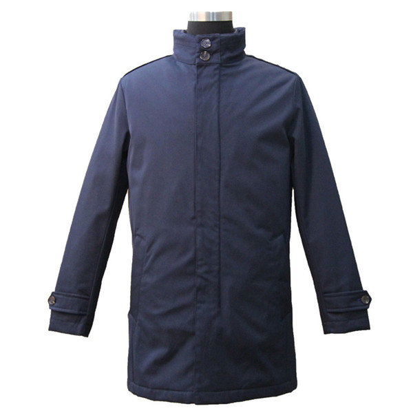 Business Men Cotton-padded Jacket Long Coat Polyester Casual Top Jacket Garment Oversize