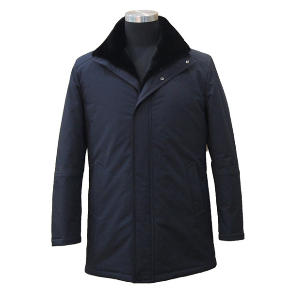 Classic Brand Men Long Jacket Coat Winter New Business Coat Mink Hair Collar Popular Outwear Coats